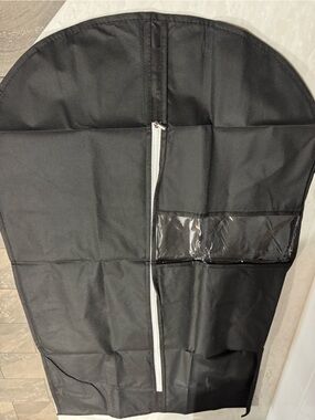 Black  Suit Garment Bag with Front Zip